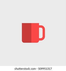 cup icon,flat design