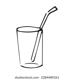 Cup illustration vector doodle hand drawing icon