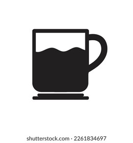 CUP ISI COFFEE OR TEA ICON LOGO VECTOR