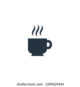 Cup isolated icon on white background, coffee set, logo and sign