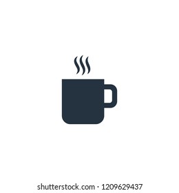 Cup isolated icon on white background, coffee set, logo and sign