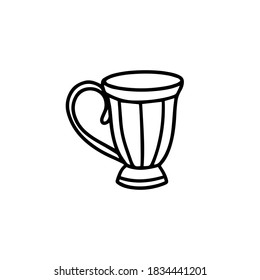 
Cup isolated on a white background. Vector illustration in Doodle style