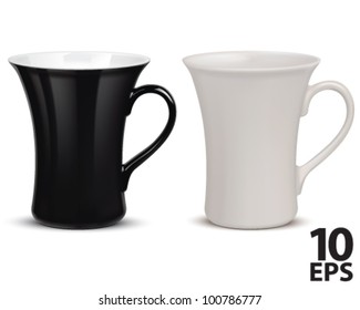 Cup isolated on white. Vector illustration