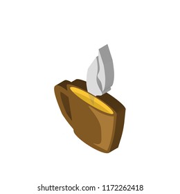 Cup isometric left top view 3D icon