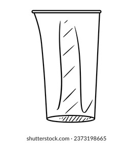 Cup of kitchen blender on white background