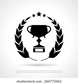 Emblema de la corona de laurel