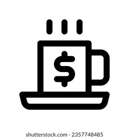cup line icon. vector icon for your website, mobile, presentation, and logo design.
