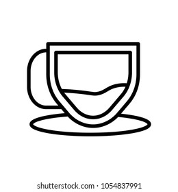 cup of liquid icon vector