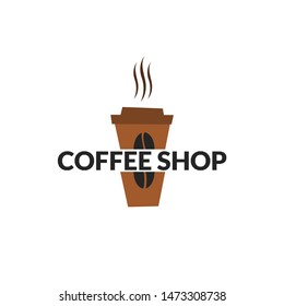 cup logo coffee shop with modern concept 