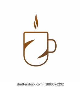 cup logo for coffee and tea icon