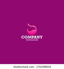 diseño de logotipo de copa con color rosa