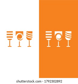 cup logo design vector illustration