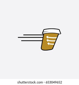 cup logo, icon drink