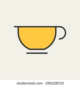 Cup logo, cup icon vector, Bakery and pastry set of vector design element, kitchen tool, bread shop, icon, and symbol