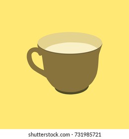 a cup of milk