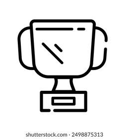 Cup with minimal icon and vector line art