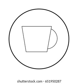 Cup minimal style Icon vector Eps10