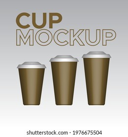 CUP Mockup Design for Coffee or drink
