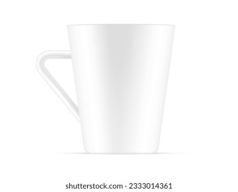 cup mockup isolated on white