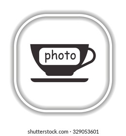 cup  Modern design flat style icon