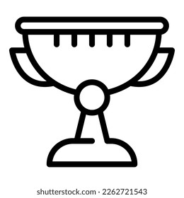 Cup movie icon outline vector. Winner prize. Star success