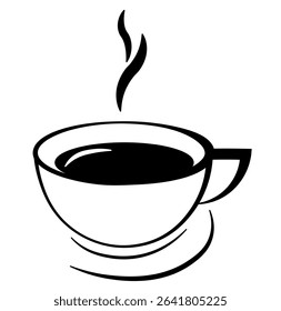 cup mug coffee drink vector drawing