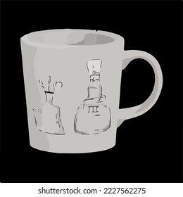 Cup, Mug, Glass Illustration Vector Cartoon Drawing