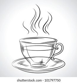 Cup (mug) of hot drink (coffee, tea etc)