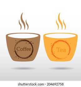 Cup (mug) of hot drink (coffee, tea etc)