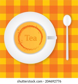 Cup (mug) of hot drink (coffee, tea etc)