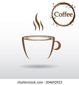Cup (mug) of hot drink (coffee, tea etc)
