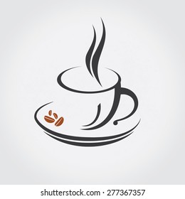 Cup (mug) of hot drink (coffee, tea etc)