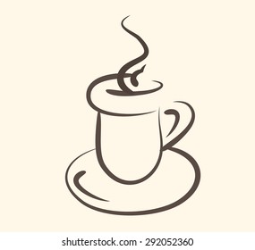 Cup (mug) of hot drink (coffee, tea etc)