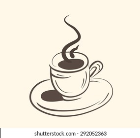 Cup (mug) of hot drink (coffee, tea etc)