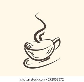 Cup (mug) of hot drink (coffee, tea etc)