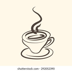 Cup (mug) of hot drink (coffee, tea etc)