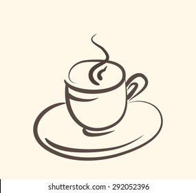 Cup (mug) of hot drink (coffee, tea etc)