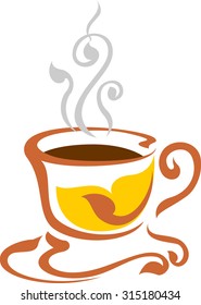 Cup (mug) of hot drink (coffee, tea etc)