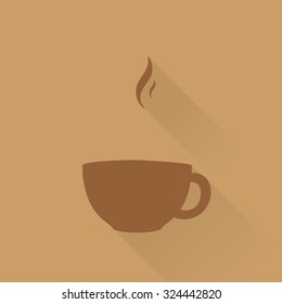 Cup (mug) of hot drink (coffee, tea etc)