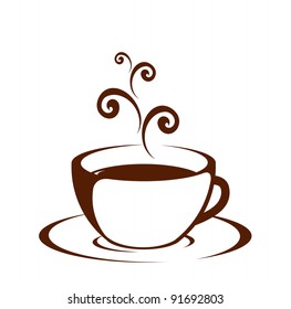 Cup (mug) of hot drink (coffee, tea etc)