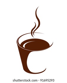 Cup (mug) of hot drink (coffee, tea etc)