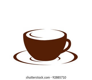 Cup (mug) of hot drink (coffee, tea etc)