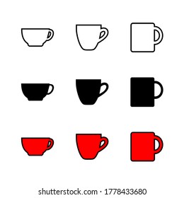 Cup & Mug Icon : Kitchen Theme, Culinary Theme, Food & Drink Theme, Infographics and Other Graphic Related Assets.