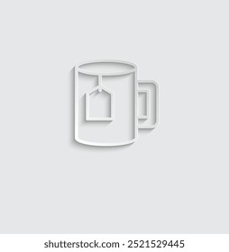 cup mug  icon vector time tea icon cafe logo