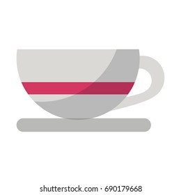cup or mug with plate icon image 