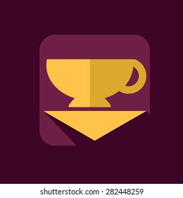 Cup on a napkin