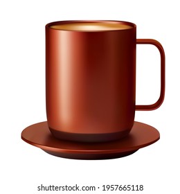 Cup on a white background. Vector illustration.