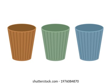 Cup on white background. Cup vector.