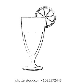 cup with orange juice