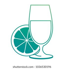 cup with orange juice